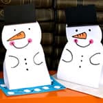 幼兒手工制作冬天的小雪人